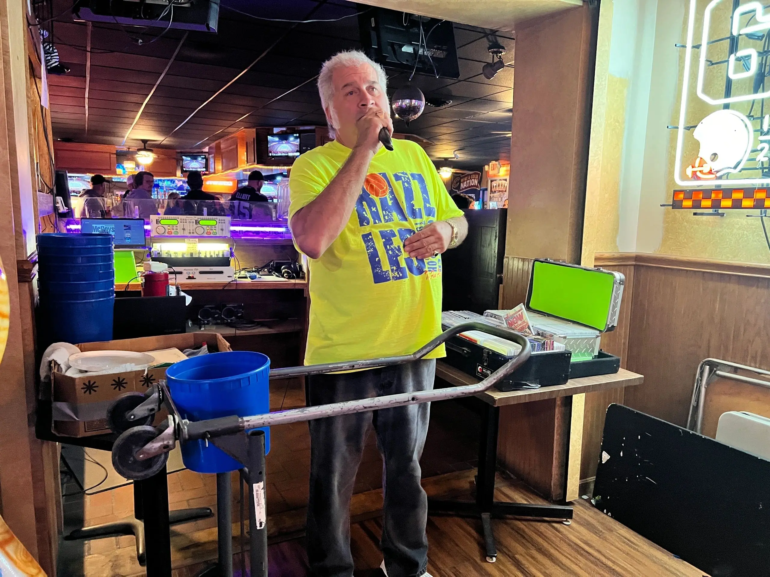 Karaoke night at lively venue